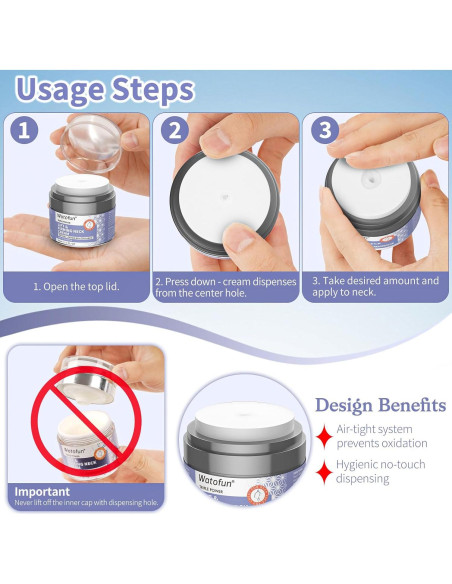 Crema Reafirmante para el Cuello Watofun - Antiarrugas con Retinol