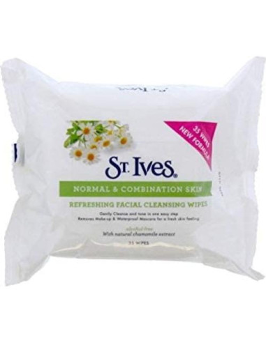 Toallitas Limpiadoras Faciales St. Ives - 35 Unidades