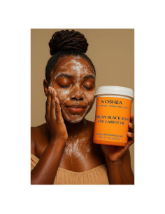 Jabón Negro Africano N'OSHEA 1kg Orgánico y Vegano con Aceite de Zanahoria