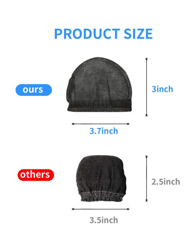 240 Fundas Desechables para Micrófono LASMEX - Negras