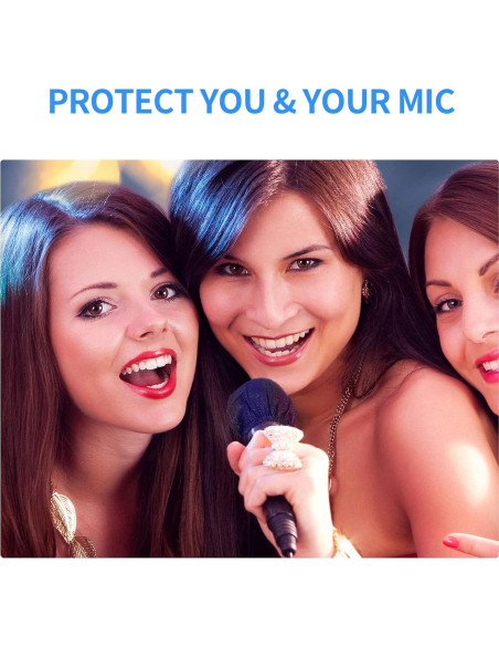 240 Fundas Desechables para Micrófono LASMEX - Negras