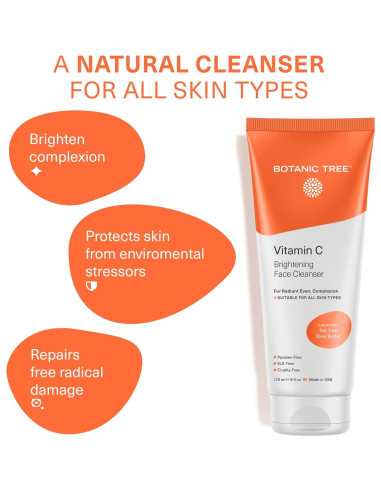 Limpiador Facial Botanic Tree Vitamina C 170g - Todo Tipo de Piel