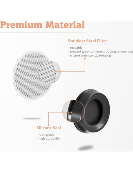 Accesorios para Cafetera CAFEMASY Junta de Goma y Filtros