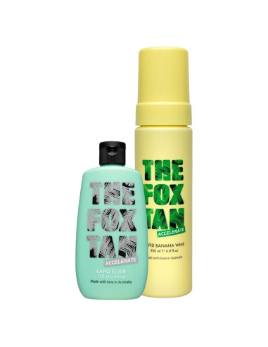Bronceado Rápido Fox Tan Elixir + Banana Whip 320mL Vegano