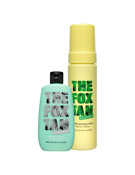 Bronceado Rápido Fox Tan Elixir + Banana Whip 320mL Vegano