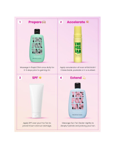 Bronceado Rápido Fox Tan Elixir + Banana Whip 320mL Vegano 2