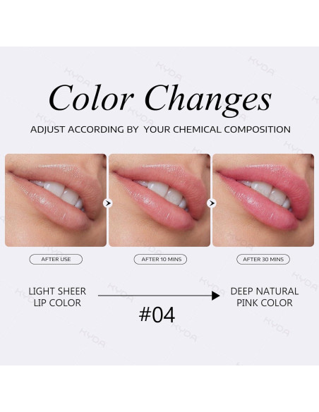 Tinte de Labios y Mejillas KYDA Activado por PH 2.1g Blanco