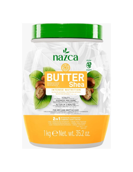 Manteca de Karité NAZCA 2-en-1 para Cabello Seco 1kg