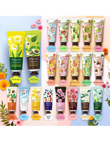 Juego de 20 Cremas de Manos Hidratantes MIYUELENI 10cm