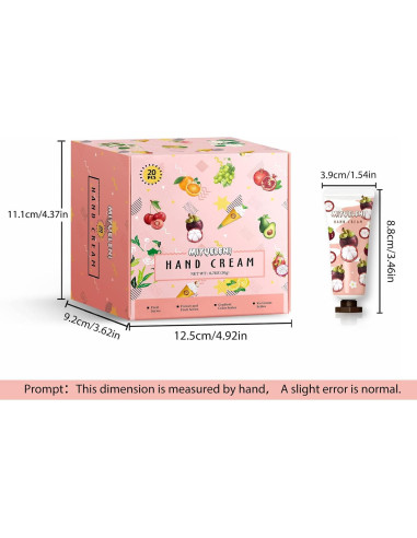 Juego de 20 Cremas de Manos Hidratantes MIYUELENI 10cm