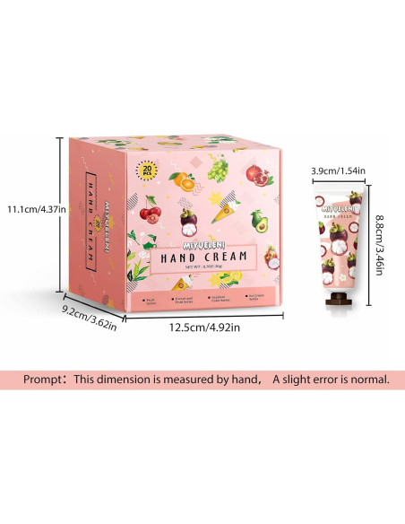 Juego de 20 Cremas de Manos Hidratantes MIYUELENI 10cm