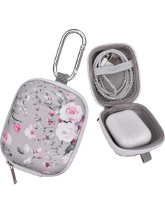 Funda Organizador AIRSPO para AirPods Pro 2 y 4 - Rosa Gris 2