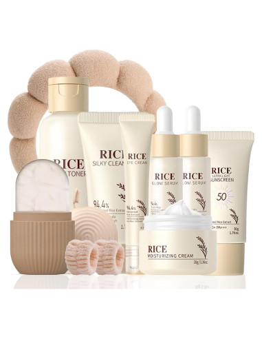 Kit de Cuidado de Piel de Arroz Evolvique para Adolescentes 10-12 Años