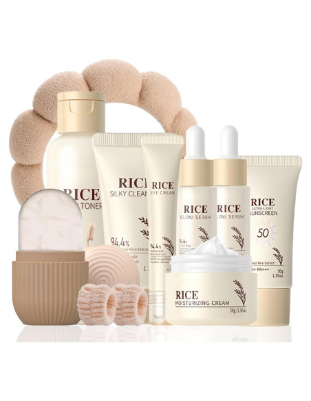 Kit de Cuidado de Piel de Arroz Evolvique para Adolescentes 10-12 Años