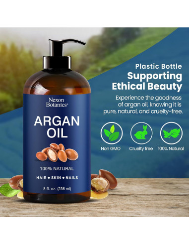 Aceite de Argan Nexon Botanics 236.6 ml - Hidratante Piel y Cabello
