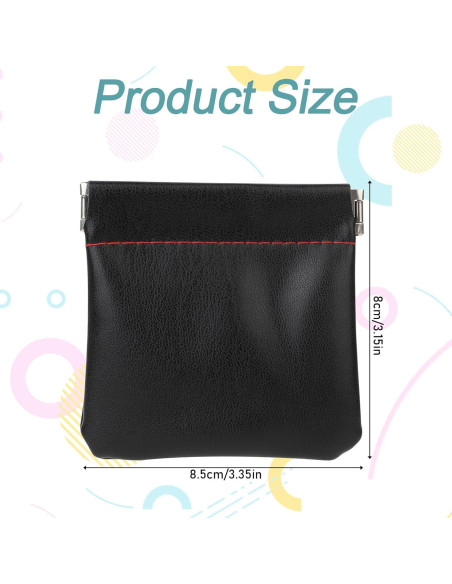 Funda para Auriculares Molain 4Pcs Cuero PU Negro Compacta