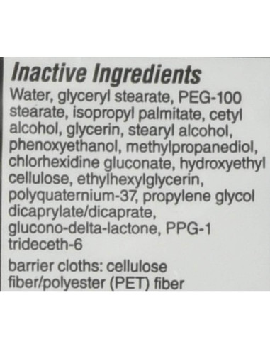 Toallitas de Crema Barrera Comfort Shield - 1 Paquete 8 Toallitas