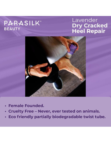 Stick Hidratante Reparador de Talones Parasilk 100g Lavanda
