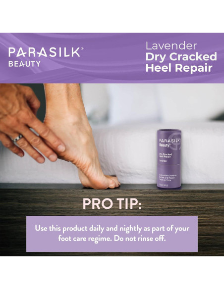 Stick Hidratante Reparador de Talones Parasilk 100g Lavanda