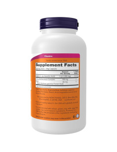 Vitamina C 1000 mg NOW Foods con Bioflavonoides 250 Cápsulas Veganas 2