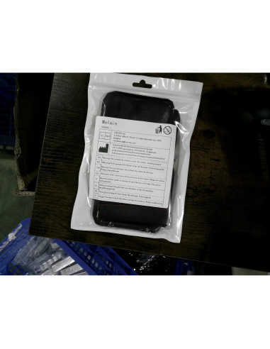 Funda para Auriculares Molain 4Pcs Cuero PU Negro Compacta