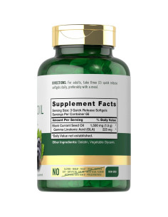 Aceite de Grosella Negra Carlyle 1500mg 200 Softgels Sin OGM 2