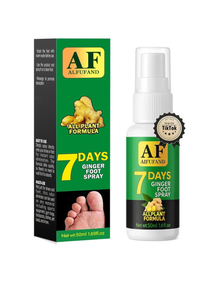 Spray para Pies AIFUFAND Jengibre 50ml - Control Olores y Cuidado