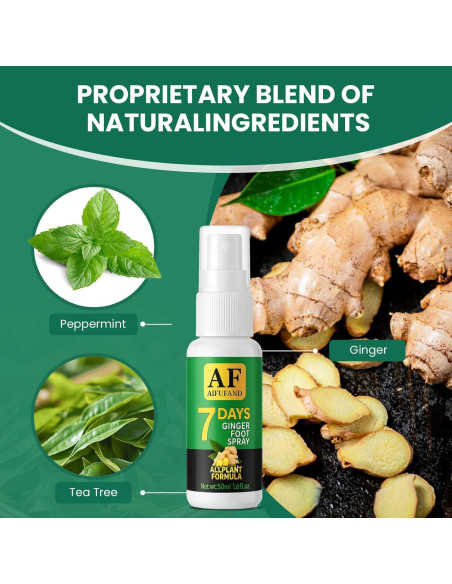 Spray para Pies AIFUFAND Jengibre 50ml - Control Olores y Cuidado