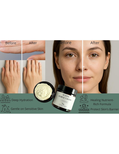 Manteca de Hierbas Orgánica Batida 113g - Sin Fragancia Lavanda