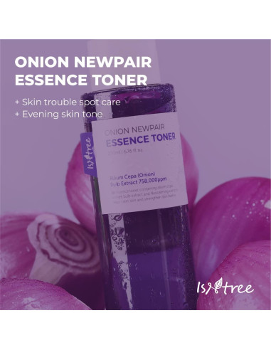 Tónico Hidratante ISNTREE 200ml con Extracto de Cebolla Roja