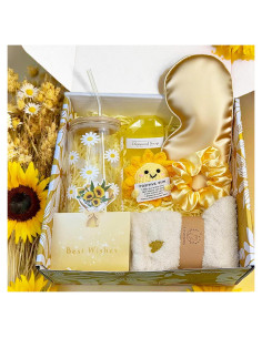 Cesta de Regalo Sunshine para Mujeres - 7 Piezas de Cuidado