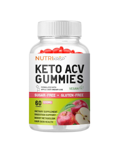 Gomitas de Vinagre de Sidra de Manzana NutriKrisp 1200MG