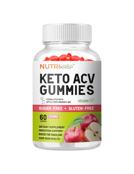 Gomitas de Vinagre de Sidra de Manzana NutriKrisp 1200MG