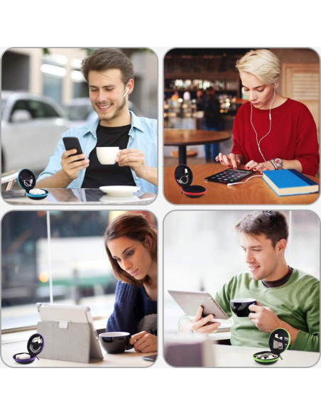 Estuche para Auriculares SUNGUY 5-Pack con Carabineras