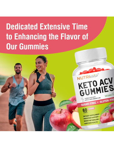 Gomitas de Vinagre de Sidra de Manzana NutriKrisp 1200MG