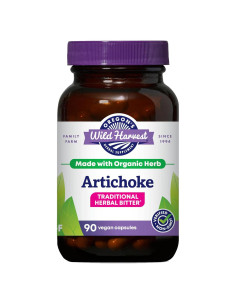 Suplemento Herbal Orgánico Alcachofa Oregon's Wild Harvest 90 Cápsulas