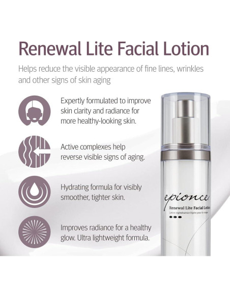 Loción Facial Renovadora Lite Epionce 50ml - Hidratante Anti-Envejecimiento Loción Facial Renovadora Lite Epionce 50ml - Hidratante Anti-Envejecimiento