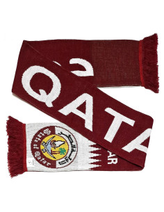 Bufanda de Fútbol Euroscarves Qatar 145x18 cm Unisex