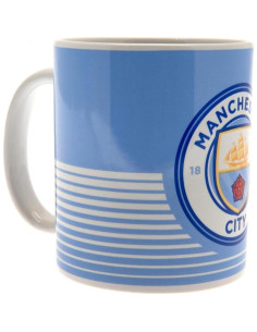 Taza Cerámica Manchester City FC Azul 0.33L Licencia Oficial 2