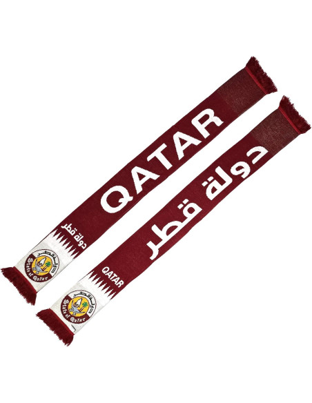 Bufanda de Fútbol Euroscarves Qatar 145x18 cm Unisex