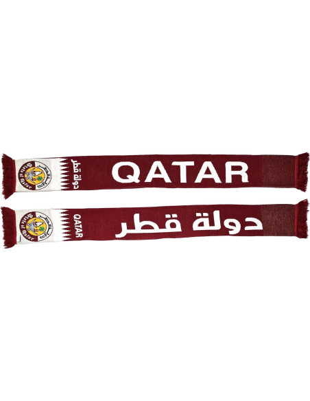Bufanda de Fútbol Euroscarves Qatar 145x18 cm Unisex