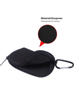 Estuche de transporte ZORSOME para auriculares Bluetooth negro 2