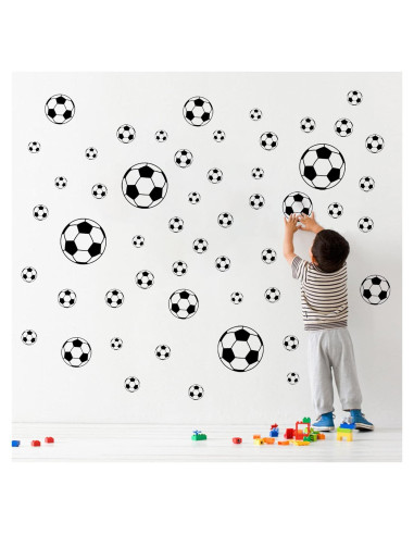 52 Pegatinas de Fútbol Hanlongyu para Decoración de Pared