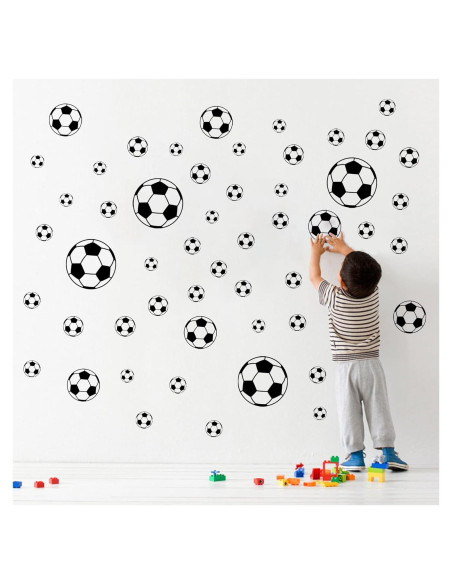 52 Pegatinas de Fútbol Hanlongyu para Decoración de Pared