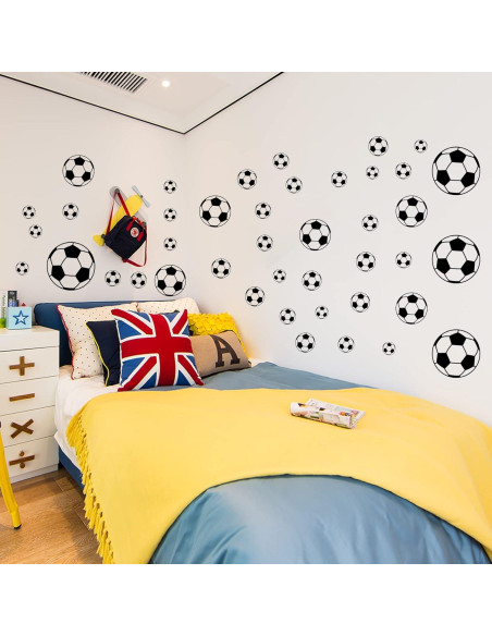 52 Pegatinas de Fútbol Hanlongyu para Decoración de Pared