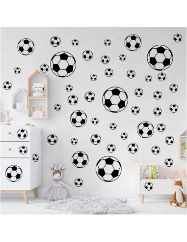 52 Pegatinas de Fútbol Hanlongyu para Decoración de Pared