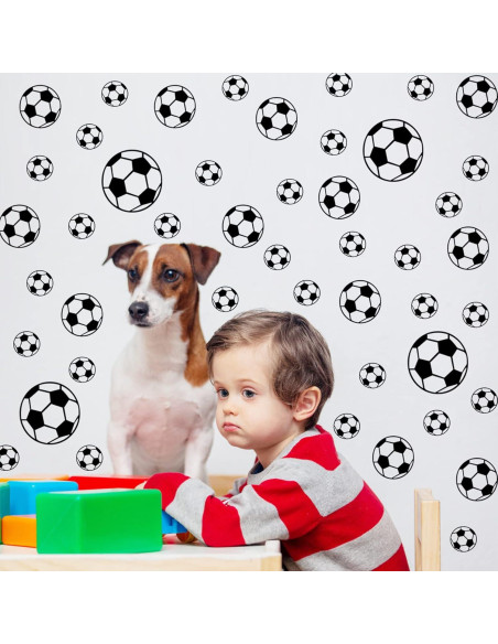 52 Pegatinas de Fútbol Hanlongyu para Decoración de Pared