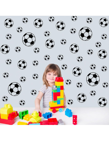 52 Pegatinas de Fútbol Hanlongyu para Decoración de Pared