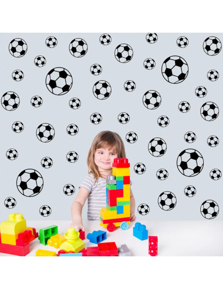 52 Pegatinas de Fútbol Hanlongyu para Decoración de Pared