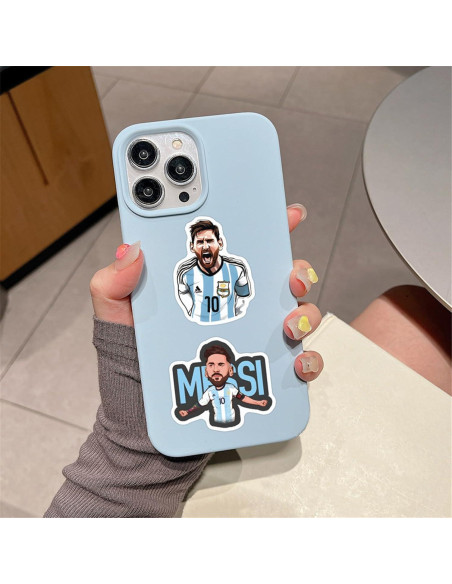50 Calcomanías de Fútbol Messi - Impermeables y DIY